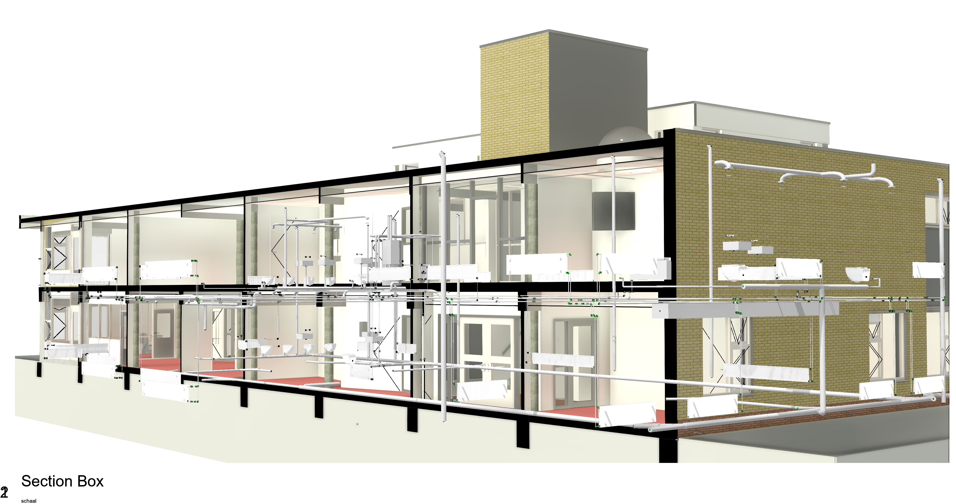 Clashcontrole, pointcloud to Revit