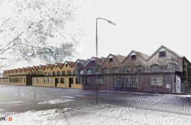 Pointcloud naar Revit model Rijtuigenloods in Amersfoort