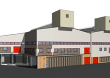 3d renderafbeelding fabriek