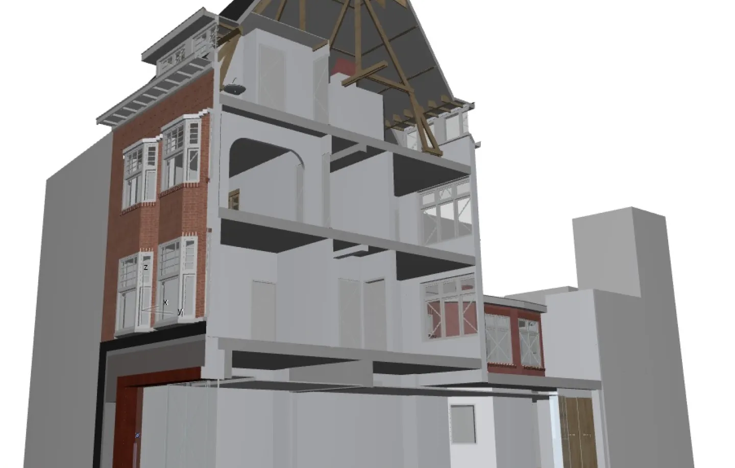 doorsnede markt 21 te Eindhoven