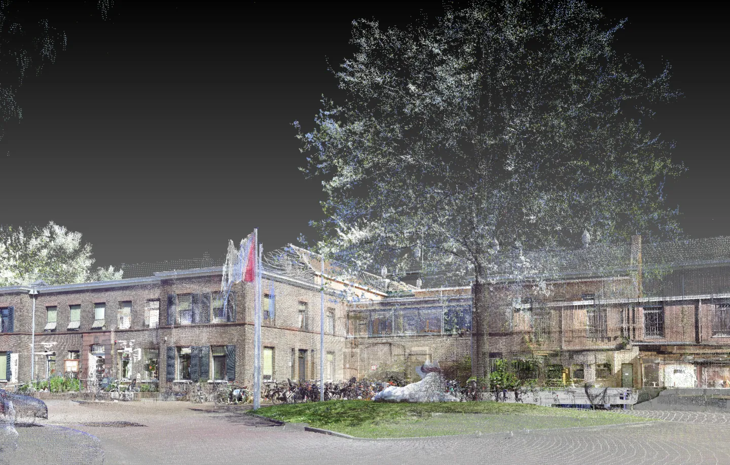 Pointcloud ter verificatie BIM van voormalig PI Wolvenplein
