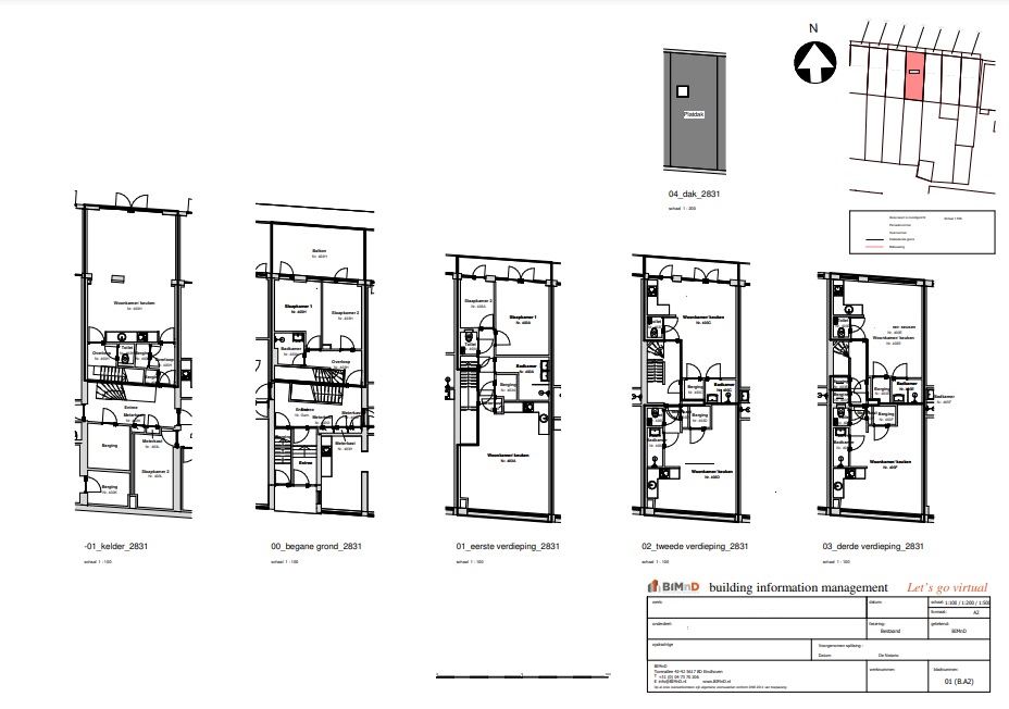 splitsingstekening op basis van pointcloud